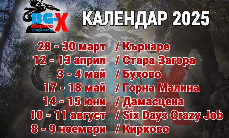 Новото при BG X-Enduro Championship за сезон 2025