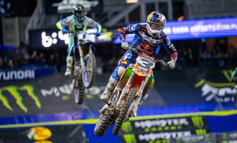 AMA Supercross: Илай Томак печели трета си победа за сезона след изтощителна битка в Сиатъл